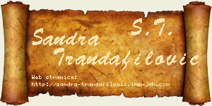 Sandra Trandafilović vizit kartica